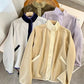 Double Take Snap Down Raglan Sleeve Jacket with Pockets