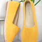 Casual Yellow Espadrille Shoes