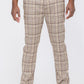 Weiv Mens Plaid Trouser Pants