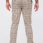 Weiv Mens Plaid Trouser Pants