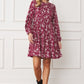 Floral Crew Neck Midi Dress