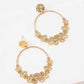 Hammered Clover Drop Earrings
