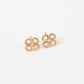 Etched Clover Stud Earrings