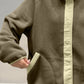 Double Take Snap Down Raglan Sleeve Jacket with Pockets