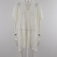 Angel Wings Cutout V-Neck Cover-Up with Tassel