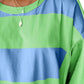 Color Block Round Neck Long Sleeve Top