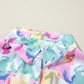 Horse Print Collared Neck Long Sleeve Shirt