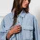 BiBi Button Down Stitch Detail Shirt with Chest Pockets