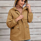 Drawstring Long Sleeve Hooded Jacket