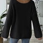 Heart Boat Neck Dropped Shoulder Sweater