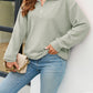 Textured Quarter Zip Long Sleeve Sweatshirt