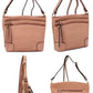 Fashion Multi Zip Pocket Crossbody Bag