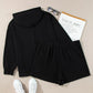 Plus Size Drawstring Dropped Shoulder Hoodie and Shorts Set
