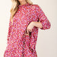 Celeste Full Size Floral Ruffled Top and Midi Skirt Set