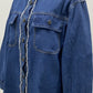 Pocketed Collared Neck Long Sleeve Denim Shirt