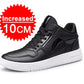 Elevator Shoes for Fashion Men Black Casual Sneakers Men
