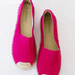 Casual Fuchsia Espadrille Shoes