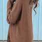 Fringe Round Neck Long Sleeve Top