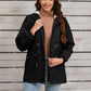 Drawstring Long Sleeve Hooded Jacket