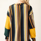 Celeste Full Size Striped Color Block Exposed Seam T-Shirt