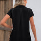 Button Up Collared Neck Short Sleeve Shirt