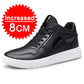 Elevator Shoes for Fashion Men Black Casual Sneakers Men